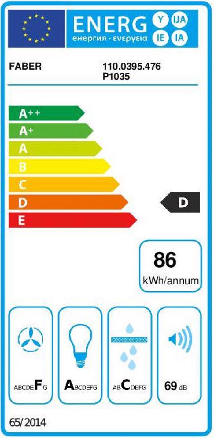 Mixanismos Aporrofisis Faber In-Nova Smart X A60 Inox 60 cm D